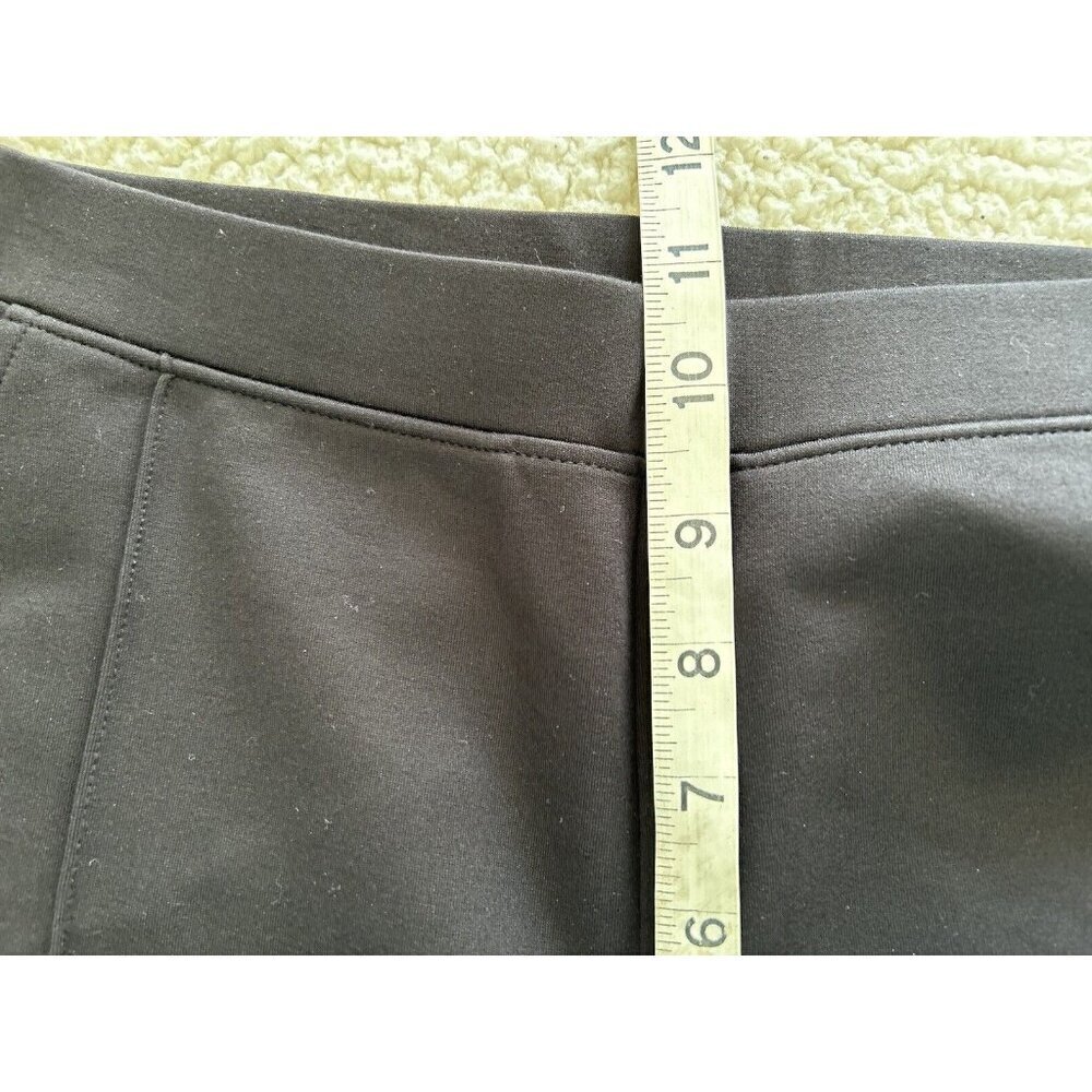 Madewell Knit Kick Flare Ponte Pants Women High Rise Stretch Black Pull On Sz M - Picture 11 of 15